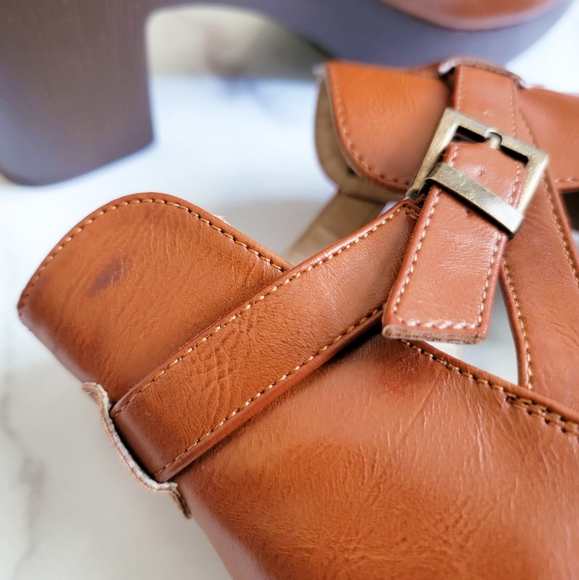 C Comfort est 1946 Size 10 Brown Platform Heels NWOT - Picture 3 of 3